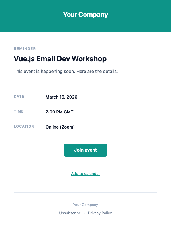 Event Reminder