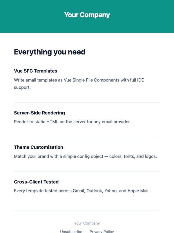Feature List