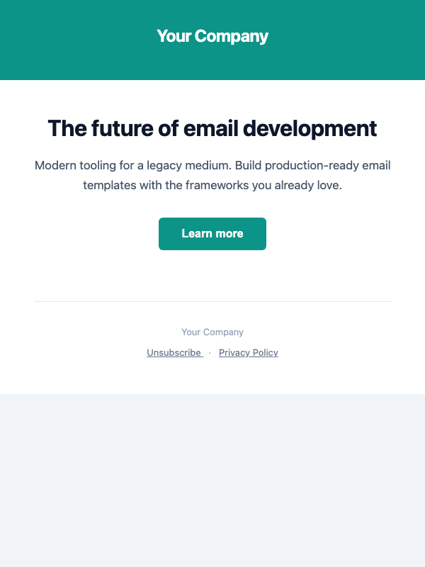 Hero — Full Width