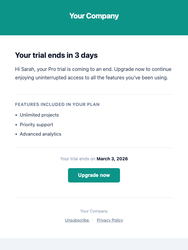 Trial Ending
